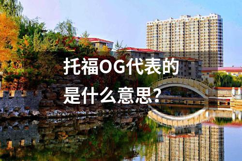 托福OG代表的是什么意思？