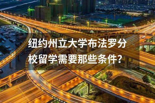 紐約州立大學布法羅分校留學需要那些條件？