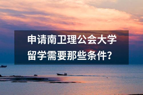 申請(qǐng)南衛(wèi)理公會(huì)大學(xué)留學(xué)需要那些條件？